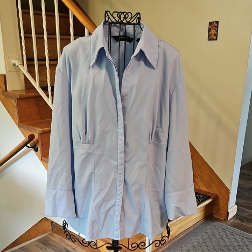 👚Express Stretch Sky Blue Shirt